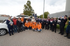 CRONACA BRESCIA VIA BOTTICELLI QUESTURA MESSA E CONSEGNA MEZZO PER TRASPORTO DISABILI E ANZIANI ALLA ONLUS DI AMATRICE PER CAPRETTI 06-10-2018 MARCO ORTOGNI NEW EDEN GROUP